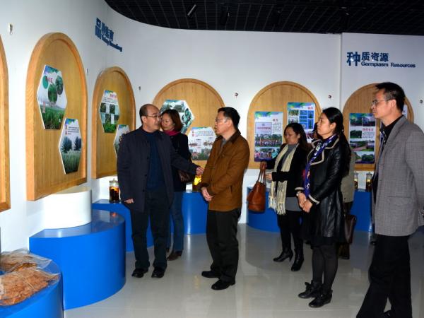 广西职业技术学院院长李卫东带队到广西热作所考察学习