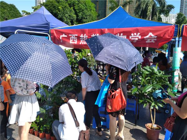 广西热作学会与广西热作所共同参加2017年全国科普日活动暨广西“十月科普大行动”启动仪式科普联展活动