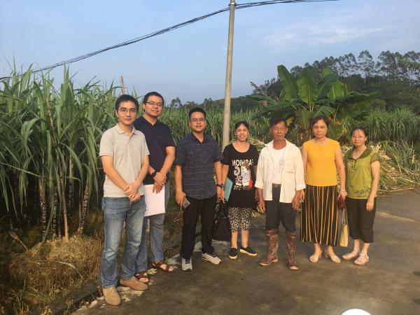 广西热作所派出调研组赴博白县扶贫项目开展调研