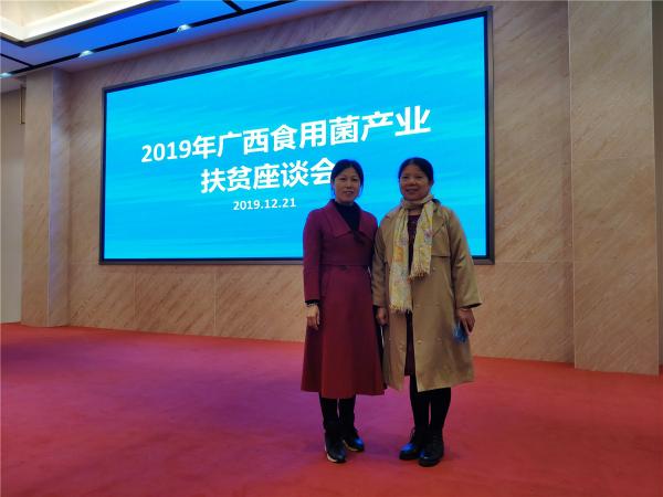 广西热作所科技特派员参加2019年广西食用菌产业扶贫座谈会