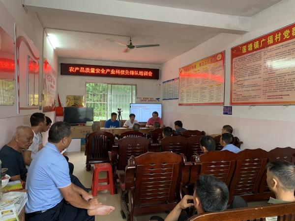 广西热作所农产品质量安全产业科技先锋队赴贺州市八步区开展“防汛抗涝保丰收”技术服务