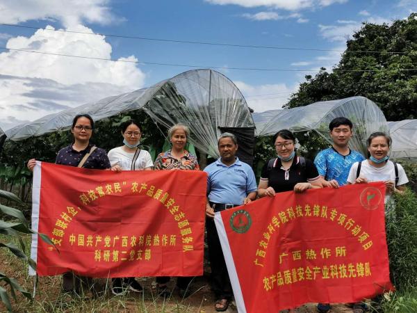 广西热作所农产品质量安全产业科技先锋队到良圻农场开展科技服务
